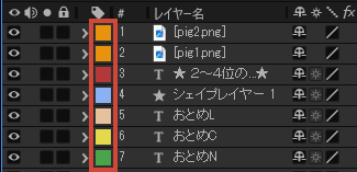 ラベルとは｜After Effects
