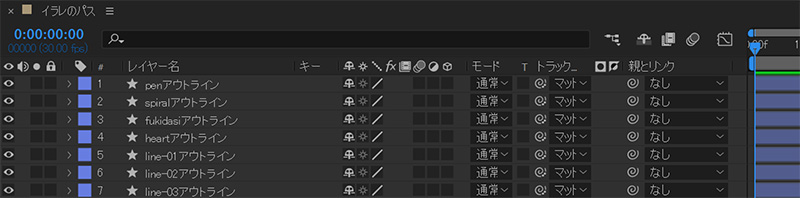 シェイプのアウトライン｜After Effects