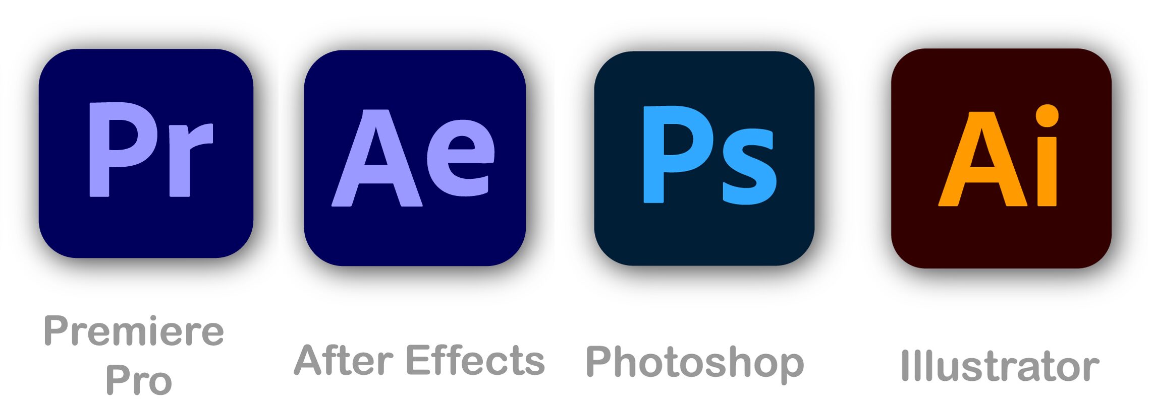 有料プランで利用できるソフトウェア例|Adobe CC