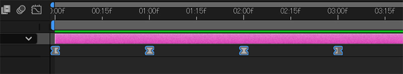 イージーイーズをかけたキーフレーム｜After Effects