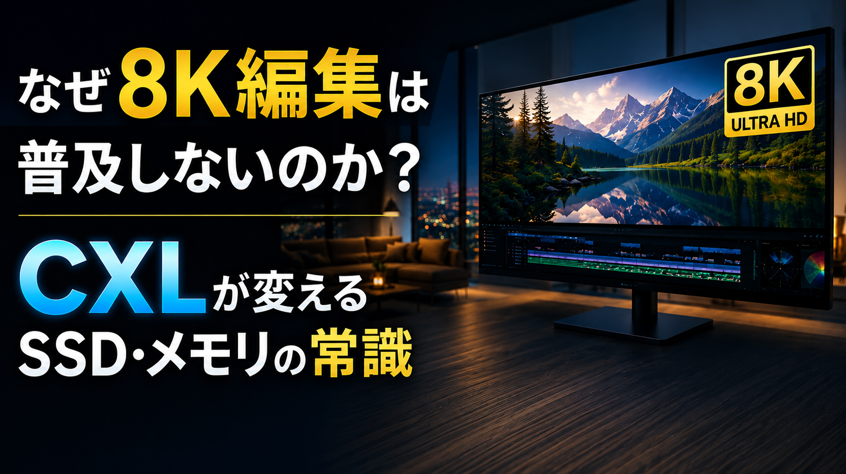 なぜ8K編集は普及しないのか？CXLが変えるSSD・メモリの常識