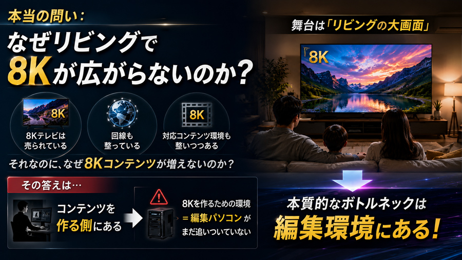 3.なぜリビングで8Kが広がらないのか