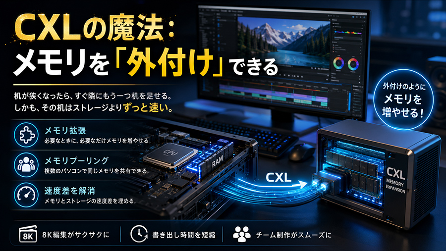 7.CXLの魔法：メモリを「外付け」できる