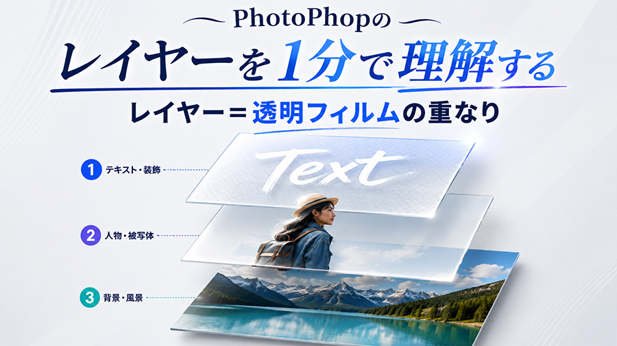 最初の関門「レイヤー」を1分で理解しよう|動画編集者のためのPS入門 #1