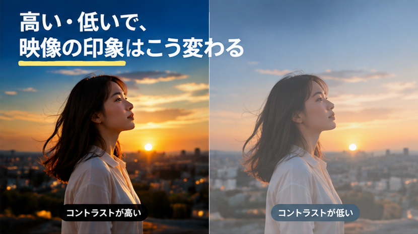 高い・低いで、映像の印象はこう変わる