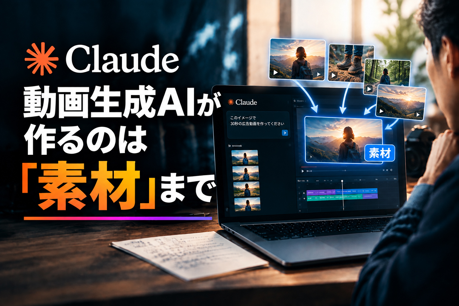 動画生成AIが作るのは「素材」まで