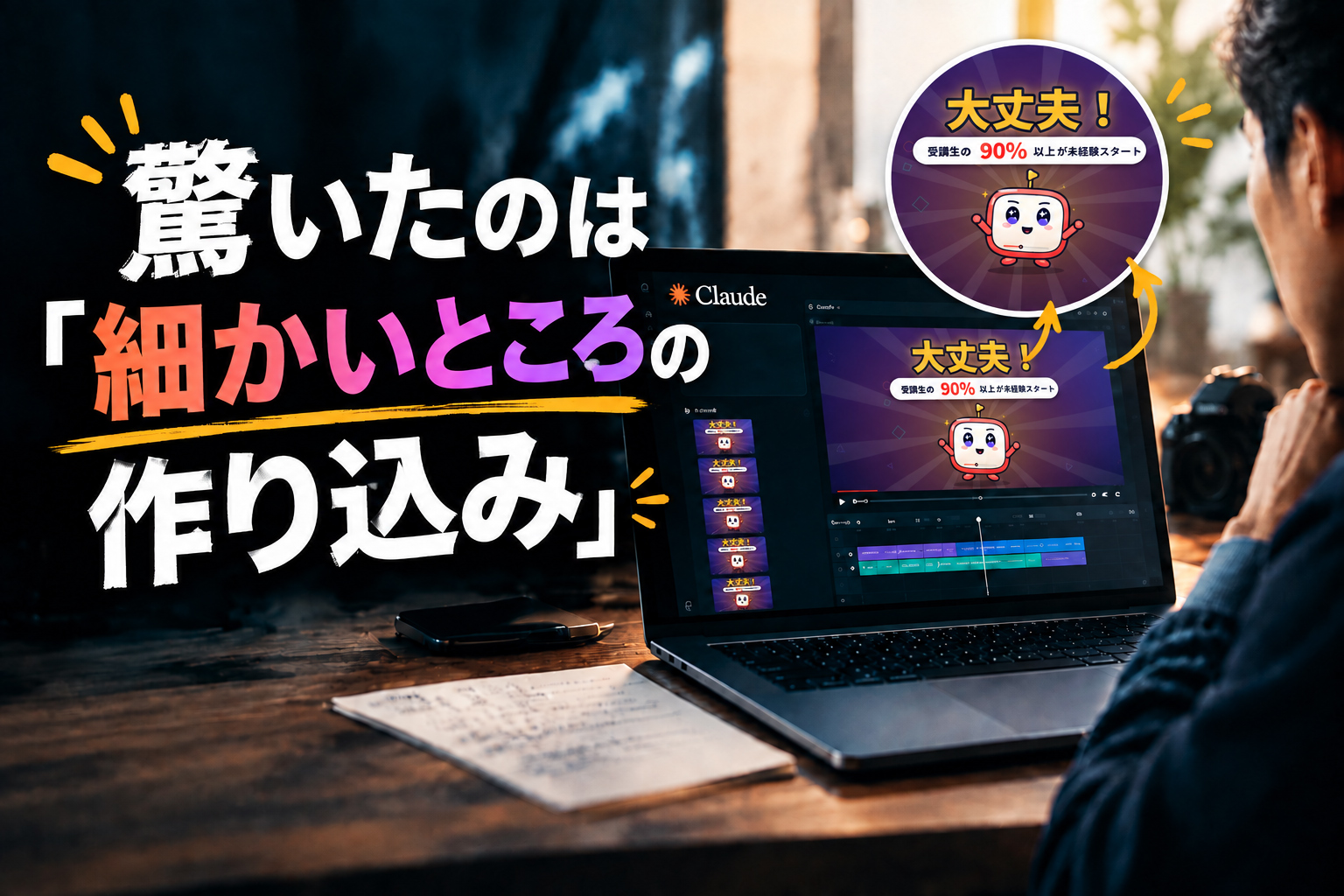 驚いたのは「細かいところの作り込み」