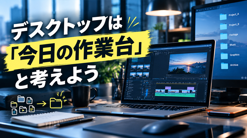 見出し|デスクトップは「今日の作業台」と考えよう