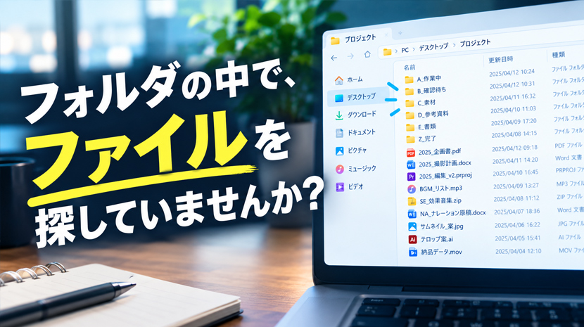 見出し|フォルダの中で、ファイルを探していませんか?